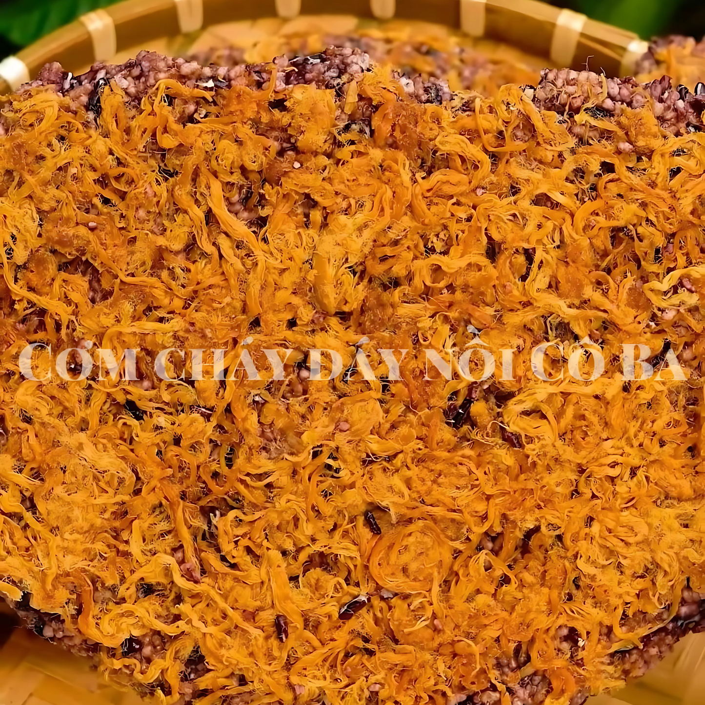 cơm cháy chà bông gạo lứt đáy nồi, món ăn truyền thống