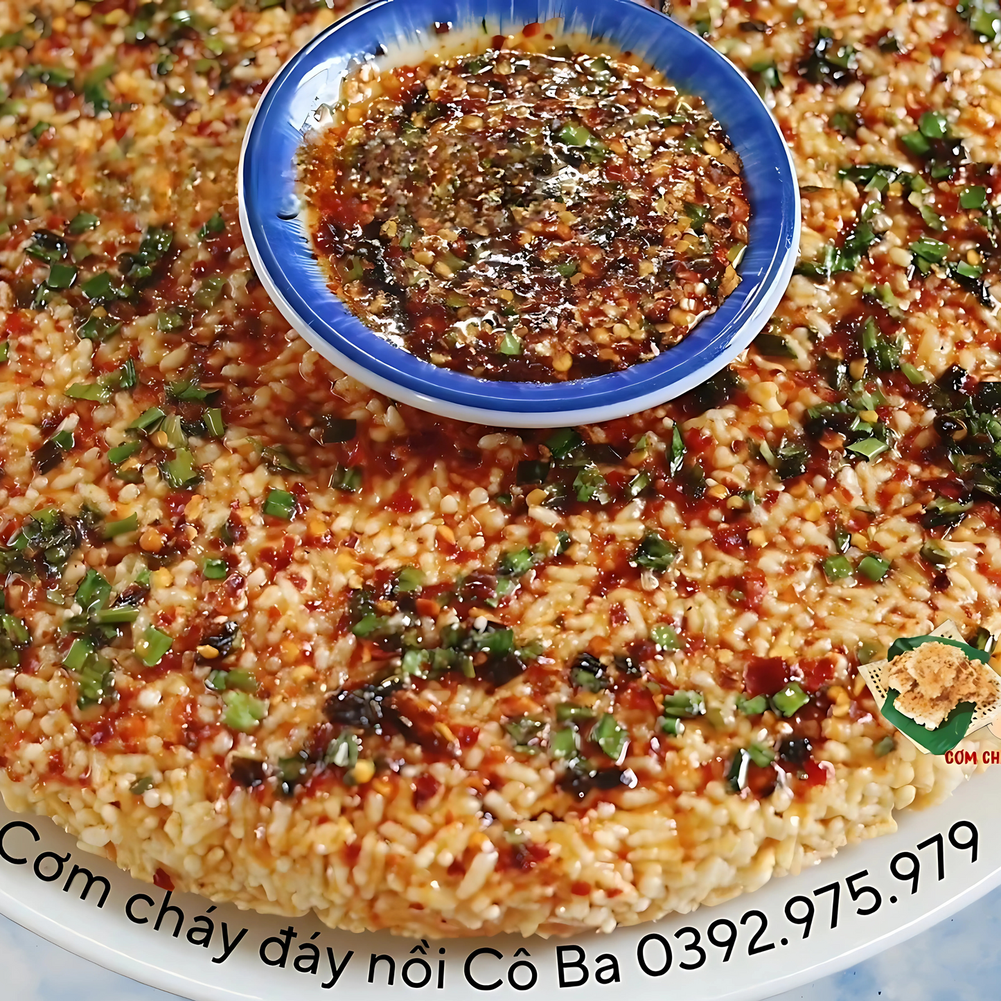 cơm cháy đáy nồi gạo tẻ siêu mắm hành siêu cay