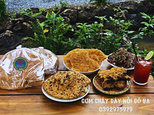 Cơm cháy truyền thống với chà bông - Món ăn vặt giòn rụm và bổ dưỡng