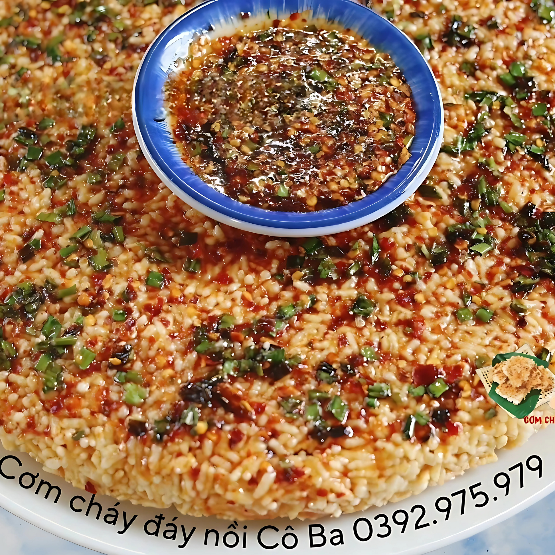 cơm cháy đáy nồi gạo tẻ siêu mắm hành siêu cay